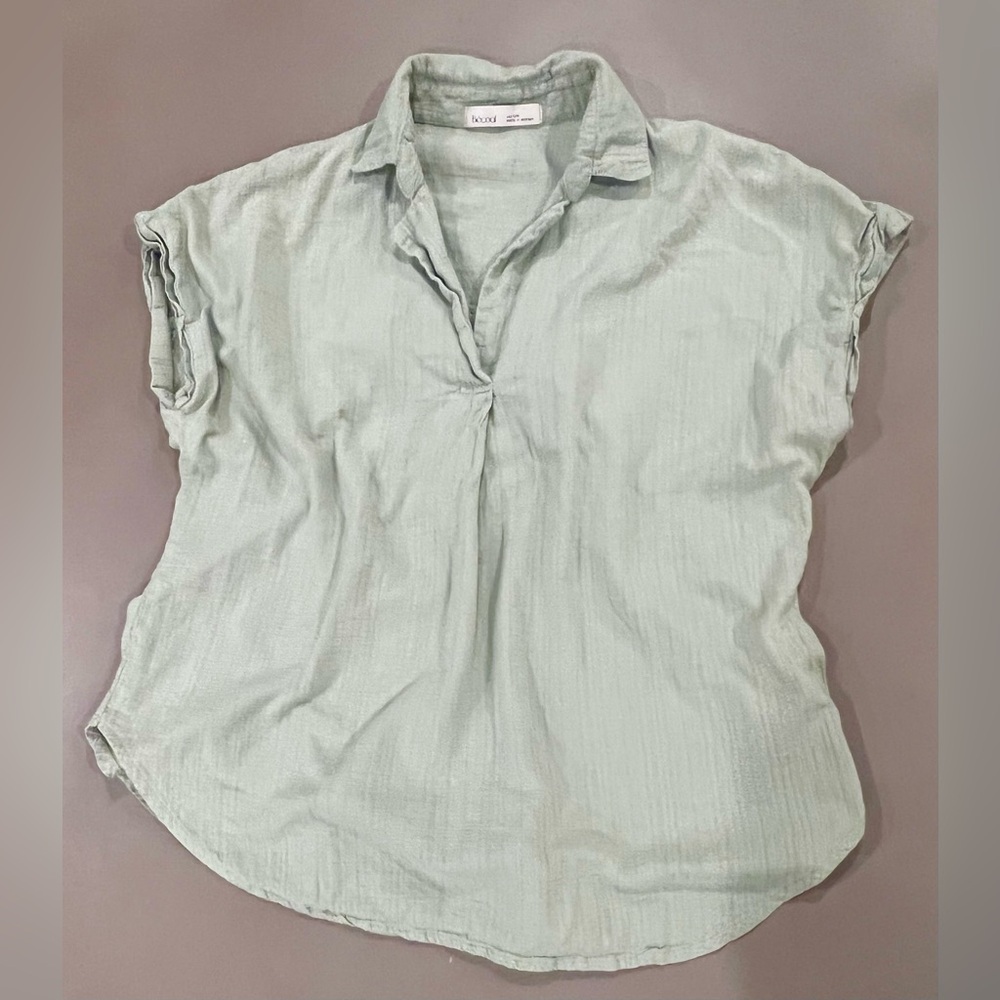 Casual Sage Green Blouse